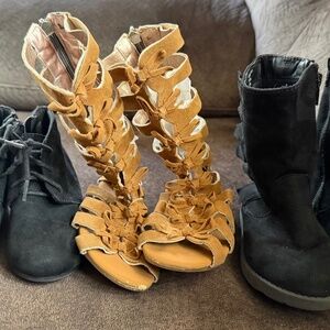 3 pair toddler shoes Size 8